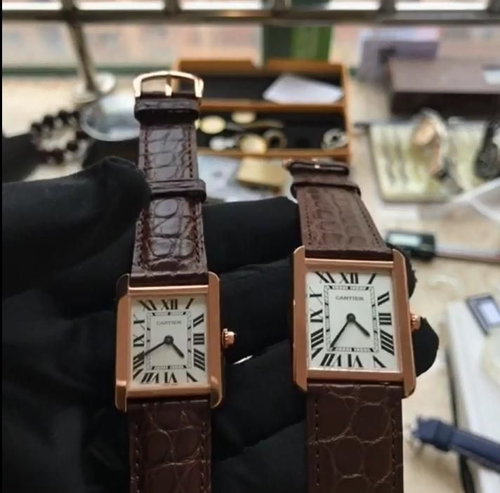   视频解析  K11出品卡地亚坦克女表（金面_玫瑰金版本）W5200025/W5200024腕表