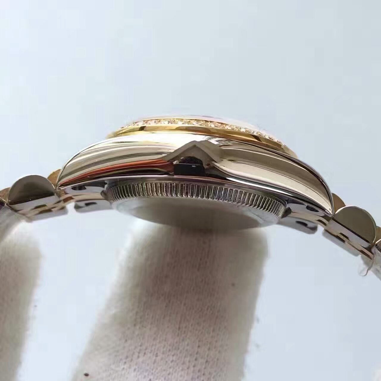   台湾厂劳力士女装日志型系列279383RBR香槟面表盘女士腕表 / R144