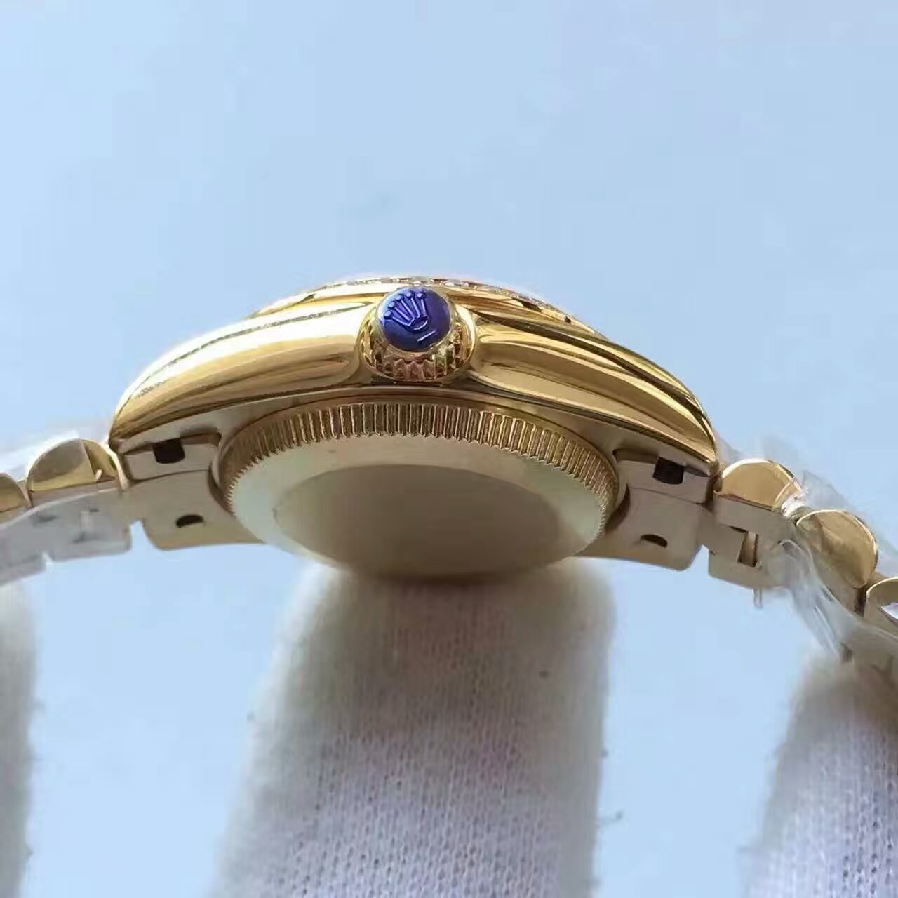   台湾厂劳力士女装日志型系列黑面表盘女士腕表 / R150