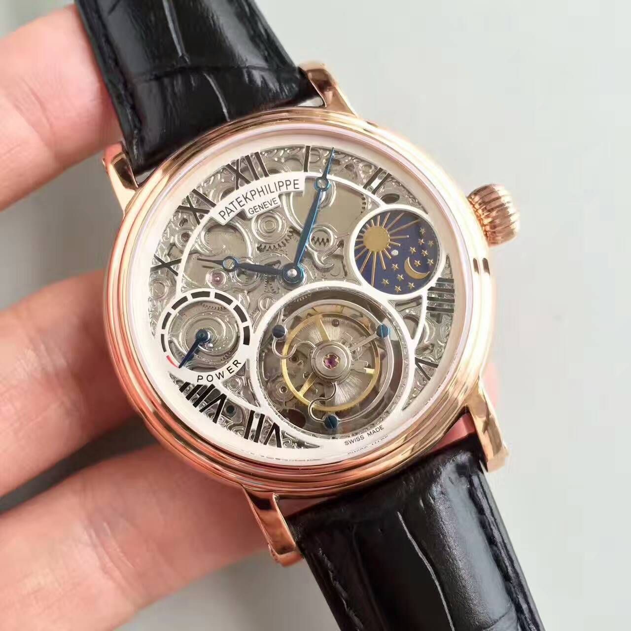   TF厂高百达翡丽镂空雕花动力星辰真陀飞轮腕表 / BD202