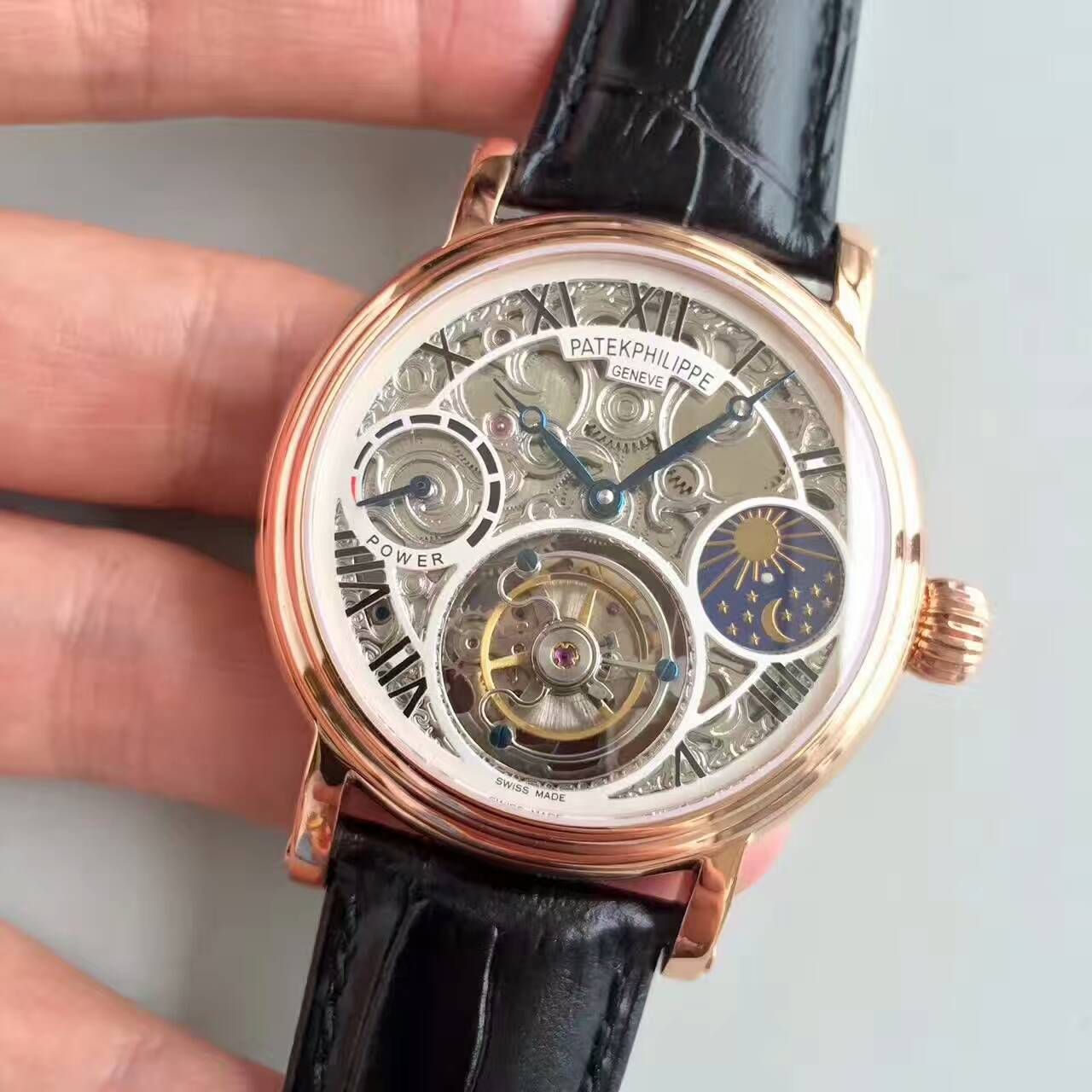   TF厂高百达翡丽镂空雕花动力星辰真陀飞轮腕表 / BD202