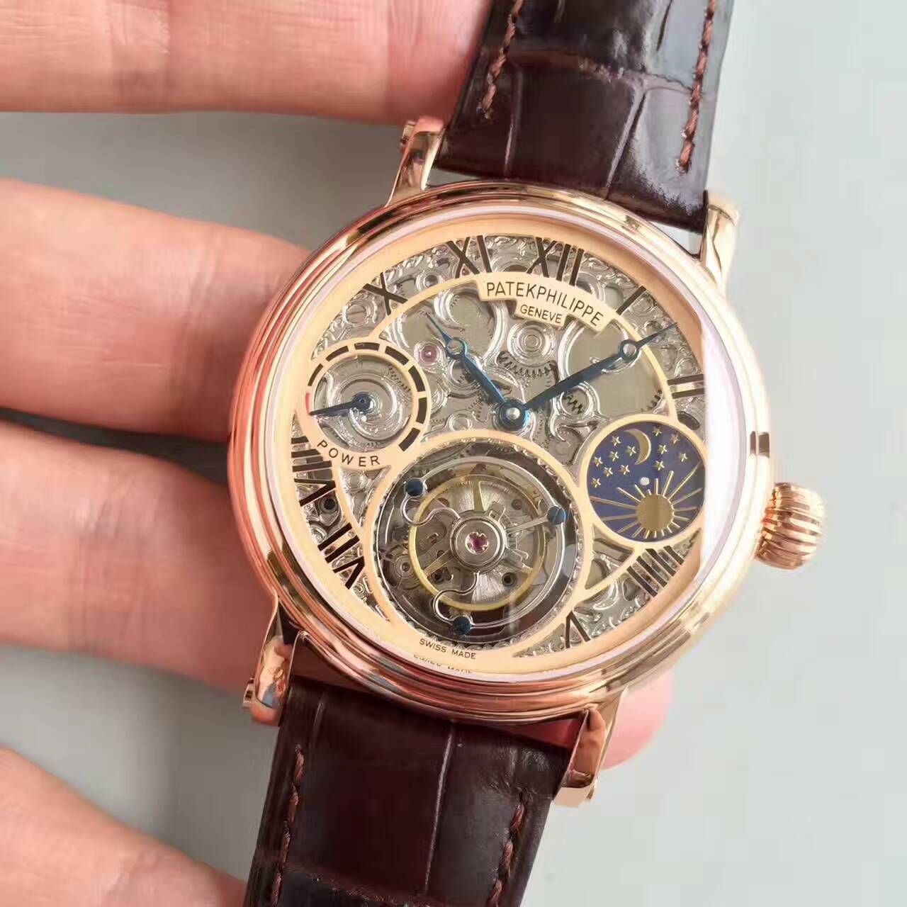   TF厂高百达翡丽镂空雕花动力星辰真陀飞轮腕表 / BD202