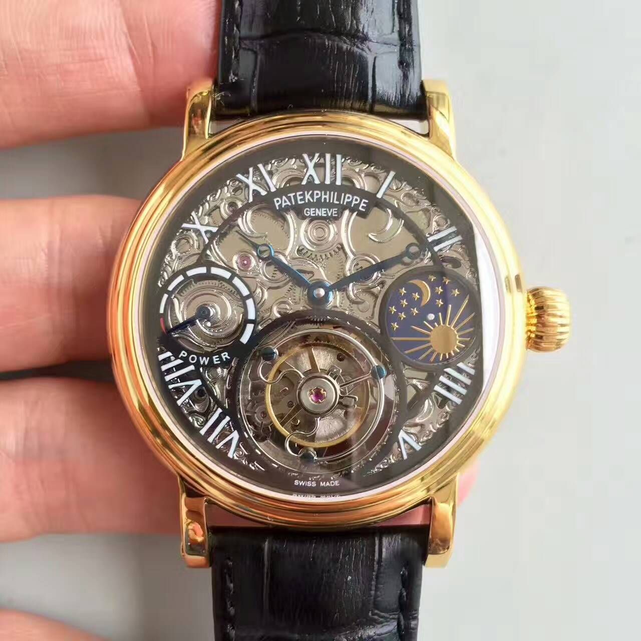   TF厂高百达翡丽镂空雕花动力星辰真陀飞轮腕表 / BD202