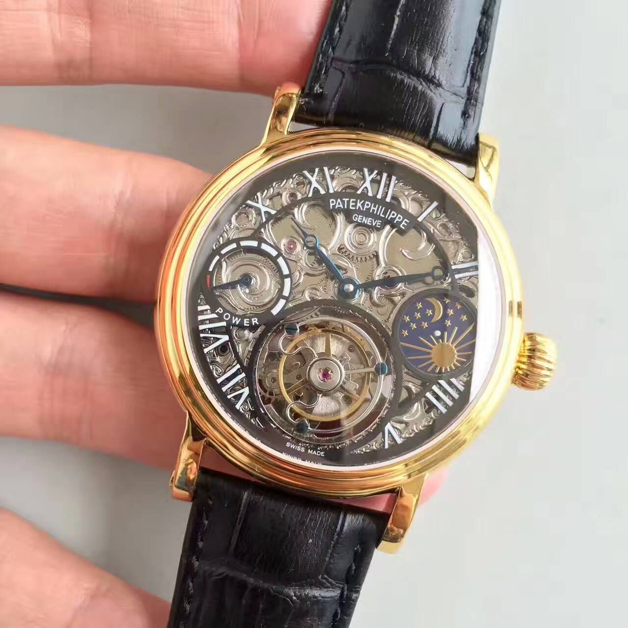   TF厂高百达翡丽镂空雕花动力星辰真陀飞轮腕表 / BD202