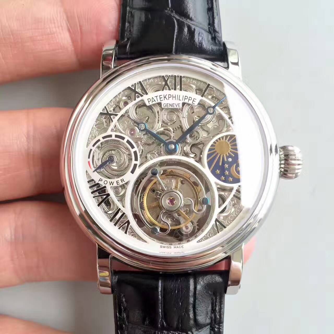   TF厂高百达翡丽镂空雕花动力星辰真陀飞轮腕表 / BD202