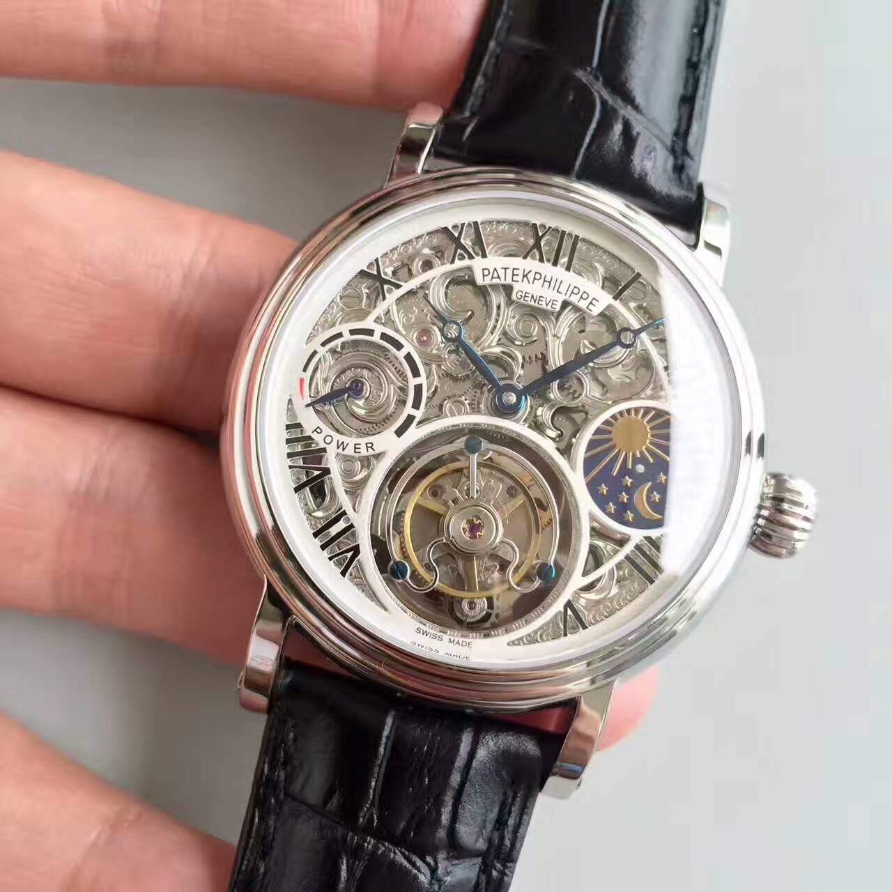   TF厂高百达翡丽镂空雕花动力星辰真陀飞轮腕表 / BD202