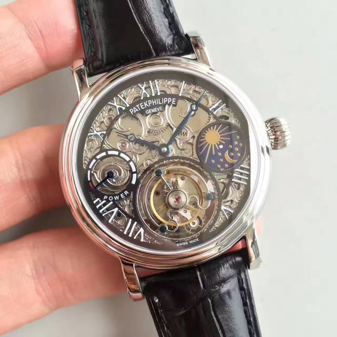   TF厂高百达翡丽镂空雕花动力星辰真陀飞轮腕表 / BD202