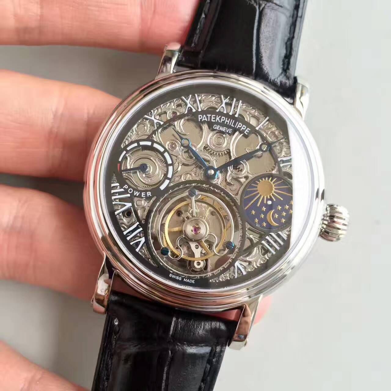   TF厂高百达翡丽镂空雕花动力星辰真陀飞轮腕表 / BD202