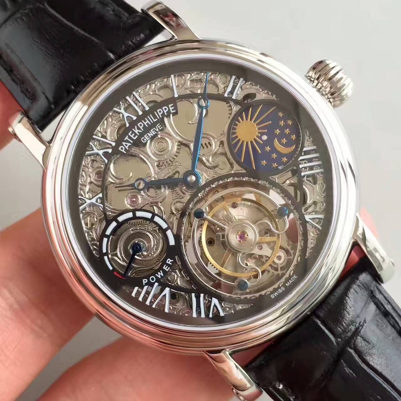   TF厂高百达翡丽镂空雕花动力星辰真陀飞轮腕表 / BD202