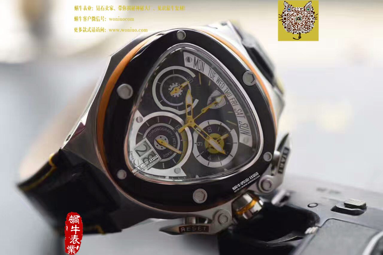   正品原单  兰博基尼 六针计时石英男表 / LB001