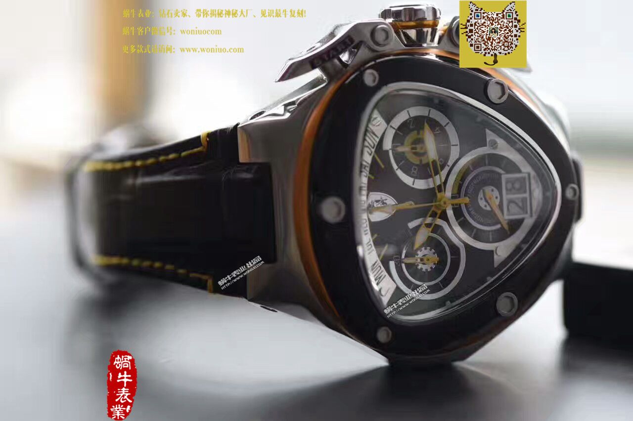   正品原单  兰博基尼 六针计时石英男表 / LB001