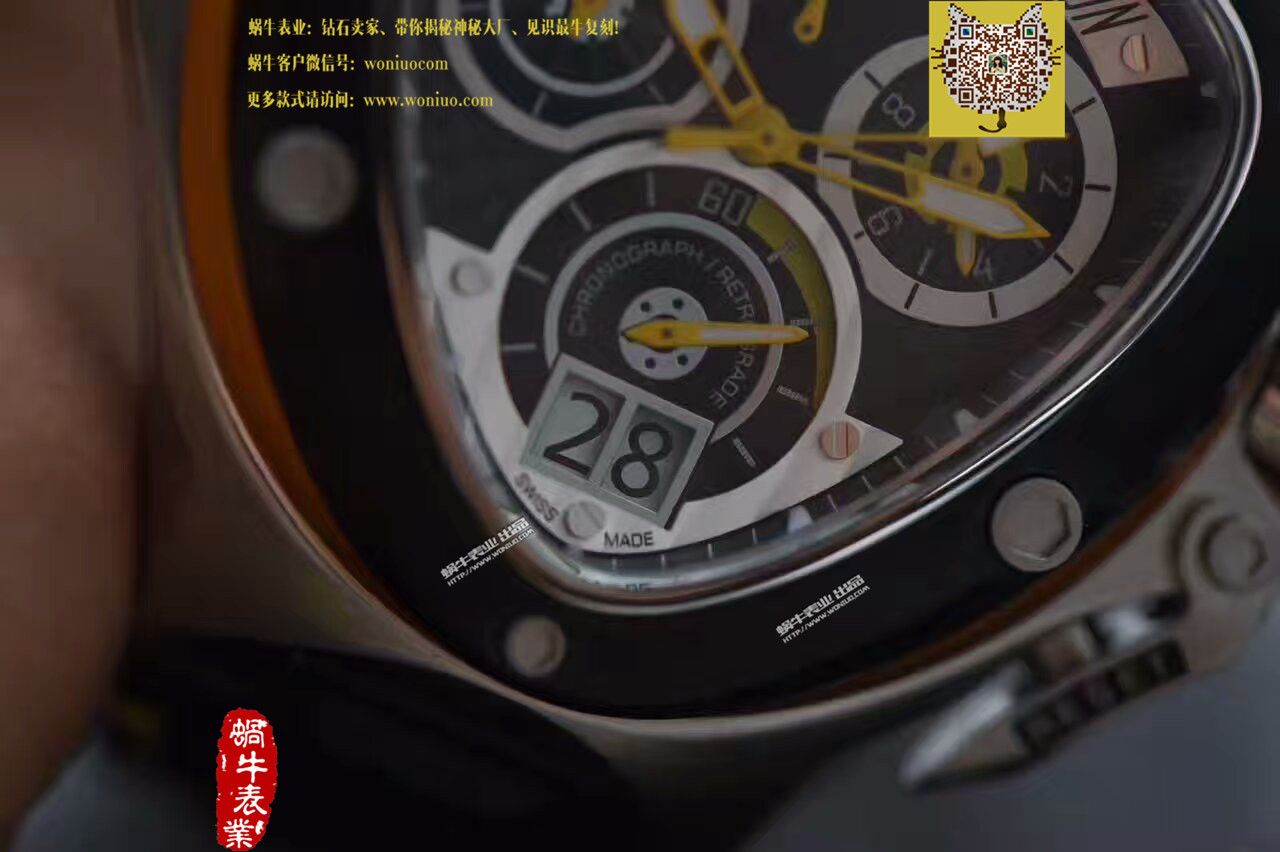   正品原单  兰博基尼 六针计时石英男表 / LB001