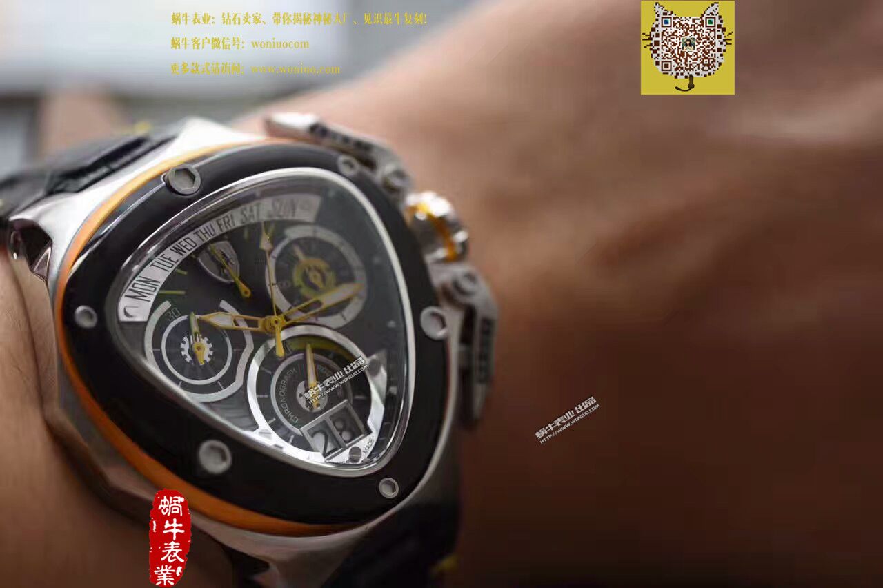   正品原单  兰博基尼 六针计时石英男表 / LB001