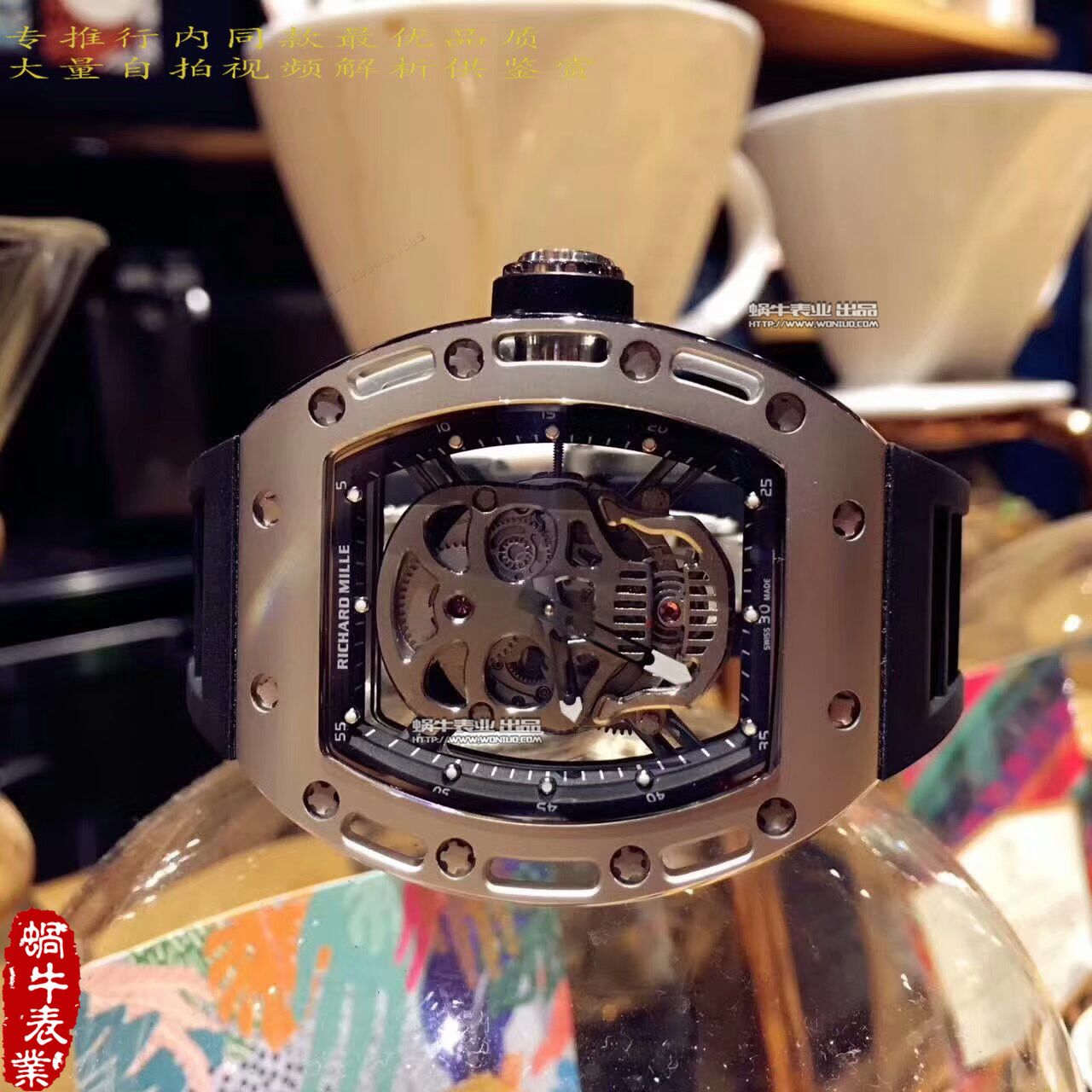   KV  理查德.米勒男士系列RM 052银面骷髅头腕表 / RM 052B