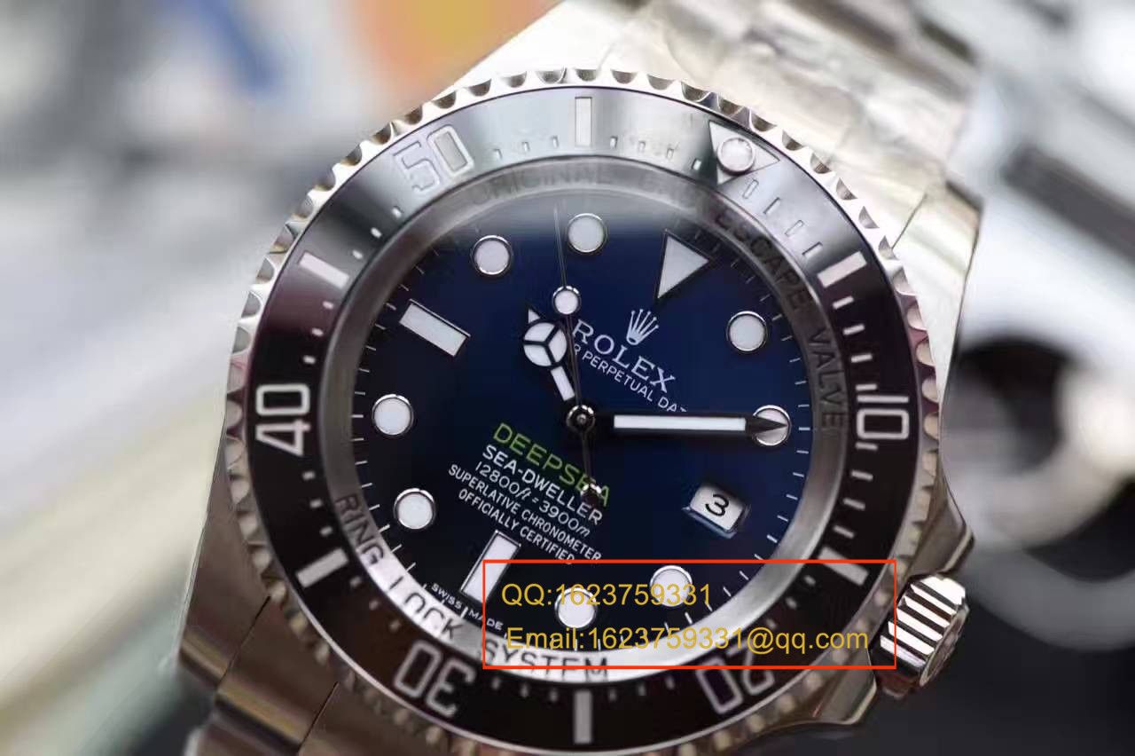   独家视频解析  N厂V7版本高劳力士海使型系列116660-98210 蓝盘腕表(蓝面渐变蓝鬼王)  / RBD0551