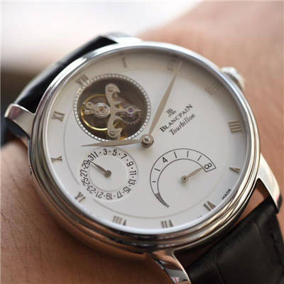   JB  宝珀升级宝珀经典系列6025-1542-55B陀飞轮腕表