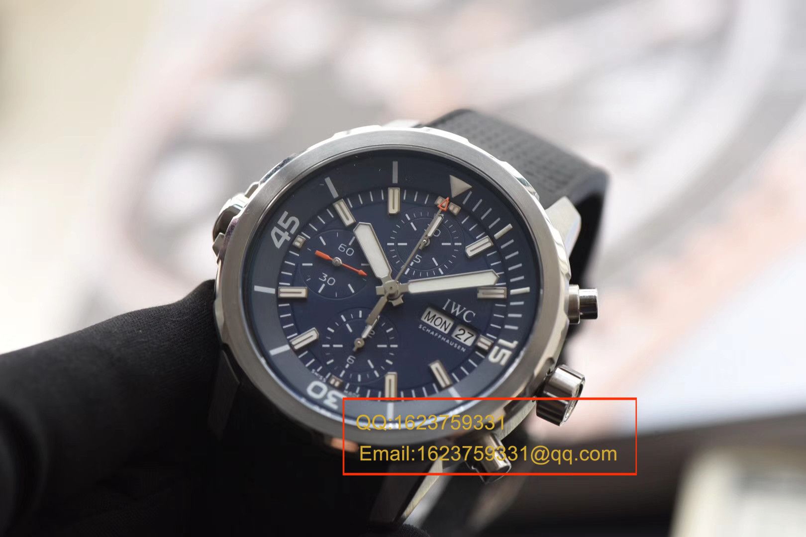   视频测评V6厂高万国海洋时计雅克-伊夫．库斯托探险之旅特别版IW376805 男士机械腕表 / WG166