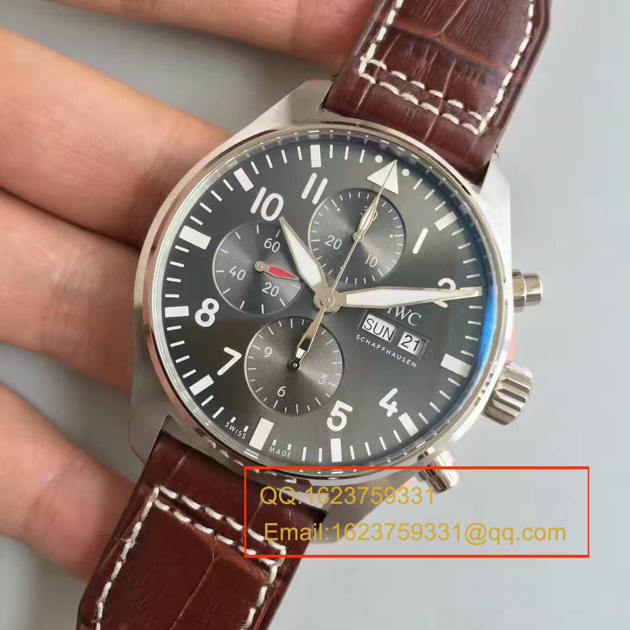   ZF厂万国CHRONOGRAPH飞行员系列IW377719腕表 皮带款 / WG136