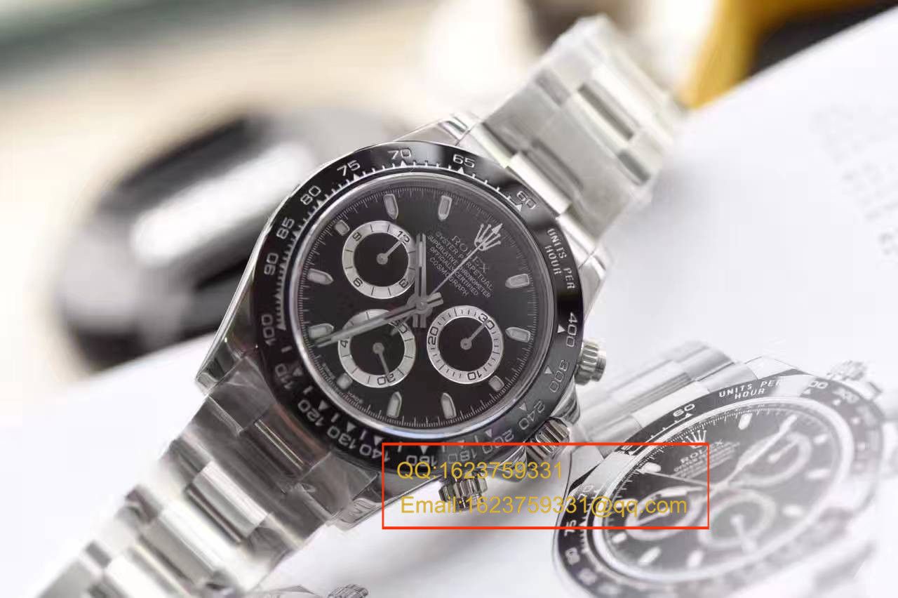   N厂最新V7版本  劳力士宇宙计型迪通拿116500LN-78590黑盘机械手表 / RBF003