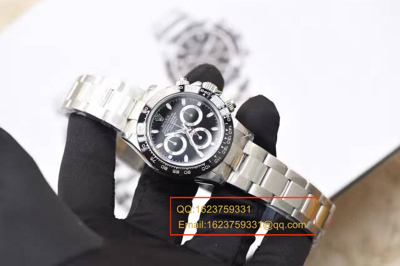   N厂最新V7版本  劳力士宇宙计型迪通拿116500LN-78590黑盘机械手表 / RBF003