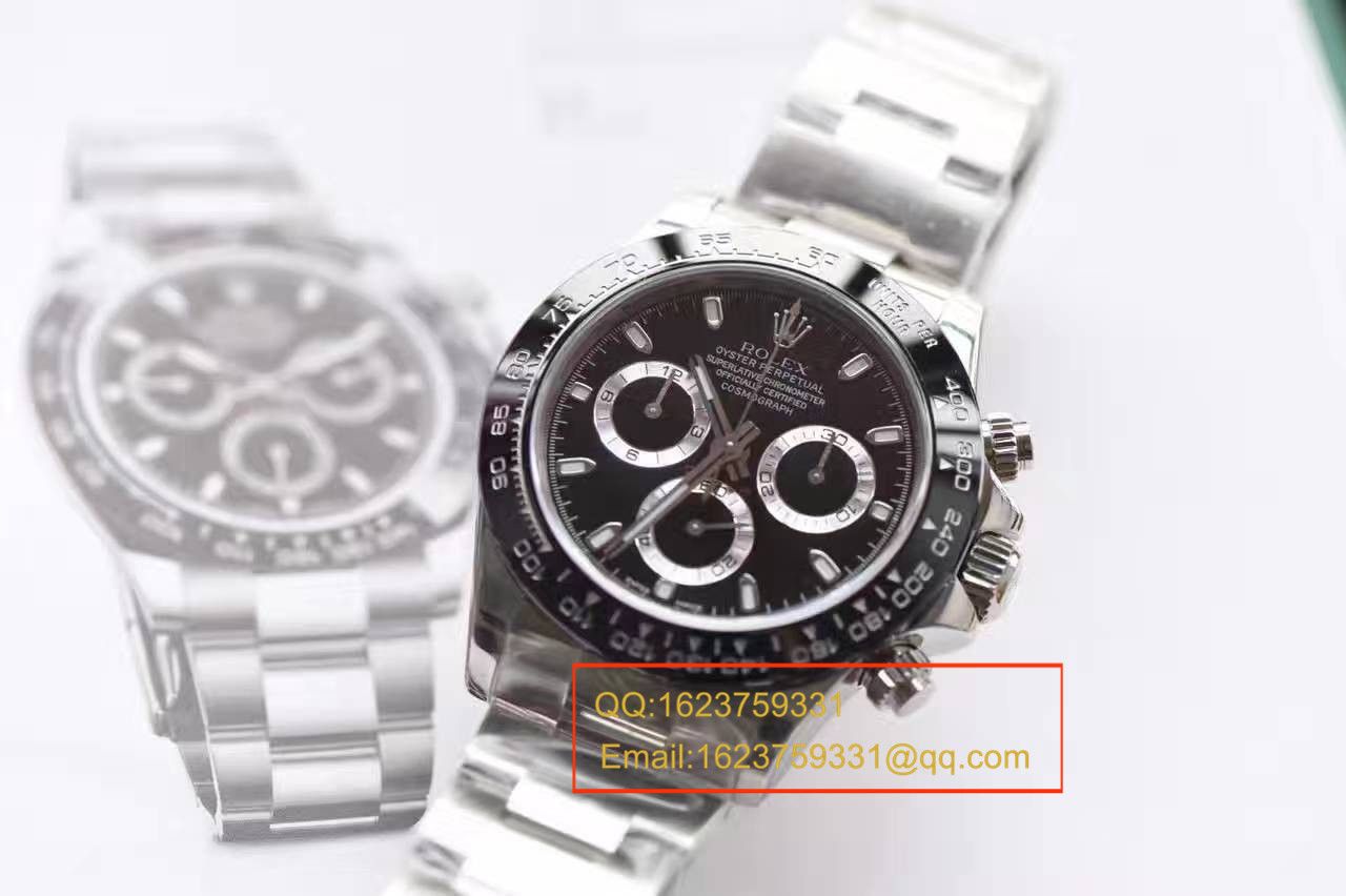   N厂最新V7版本  劳力士宇宙计型迪通拿116500LN-78590黑盘机械手表 / RBF003