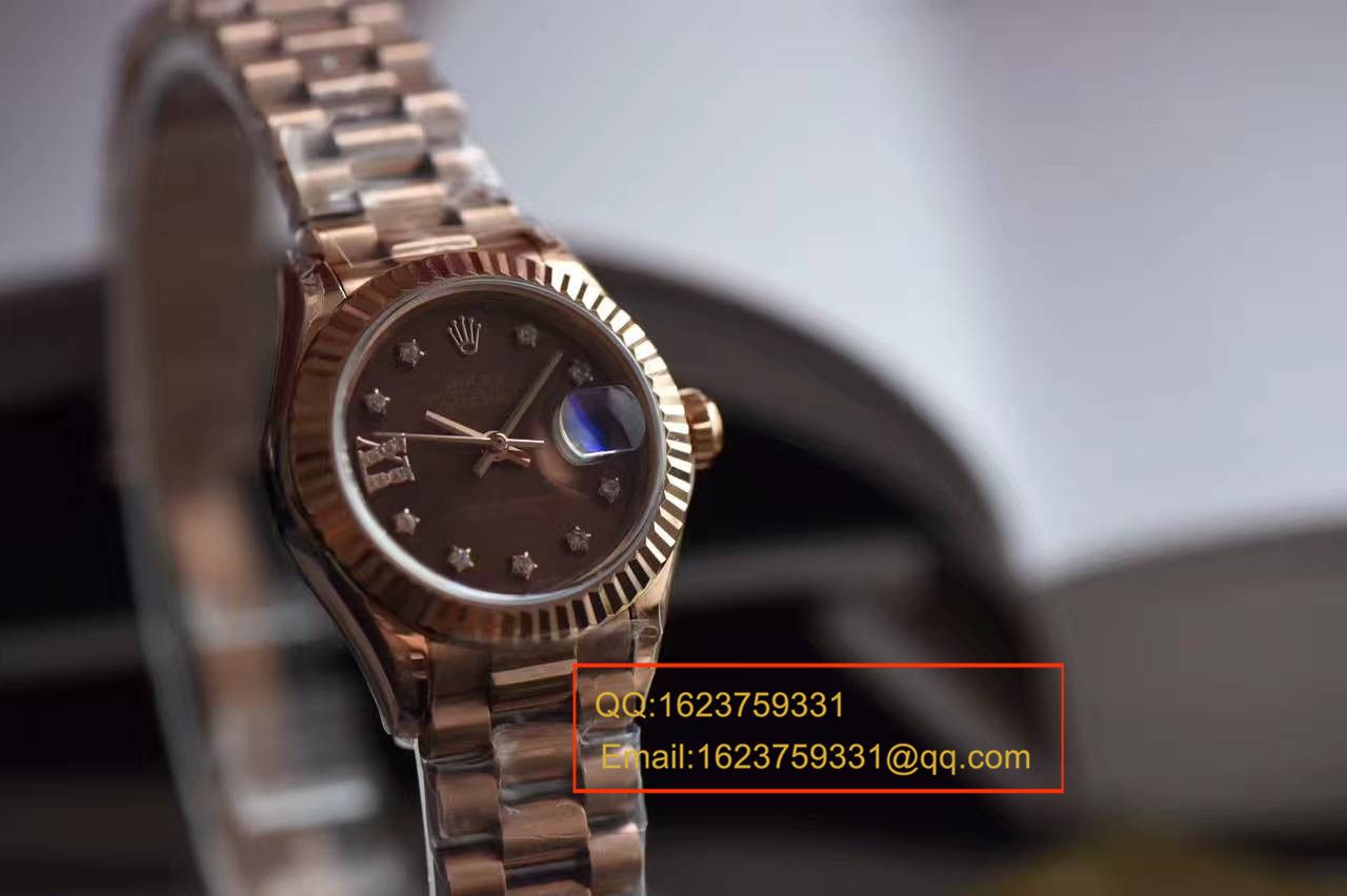   SY厂劳力士女装日志型系列279171巧克力面表盘女士腕表 / RBA182