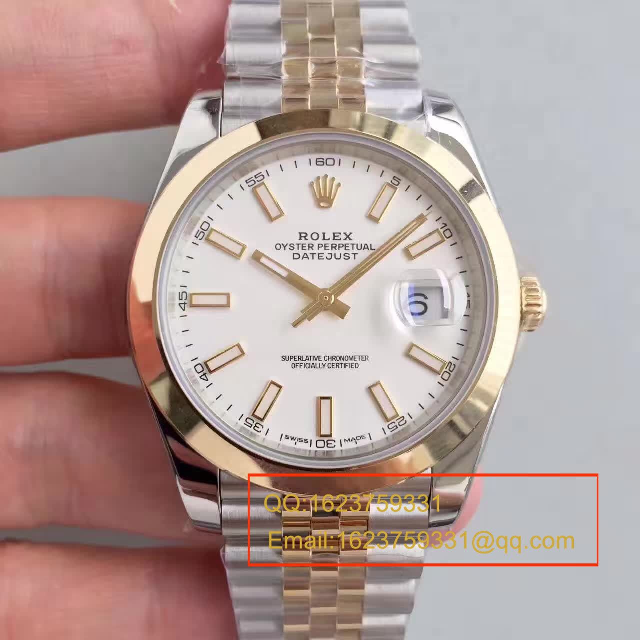   NOOB厂劳力士日志型系列126303白盘腕表 包18K真金 / RCF155