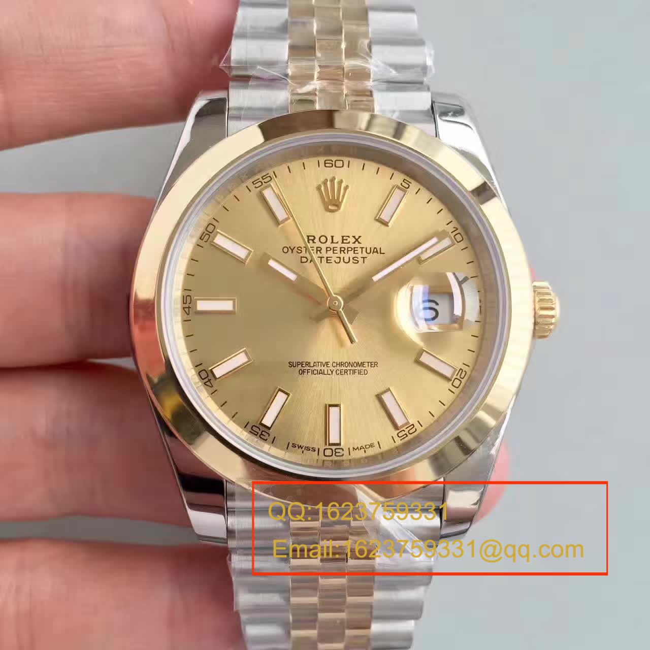   NOOB厂劳力士日志型系列126303白盘腕表 包18K真金 / RCF155