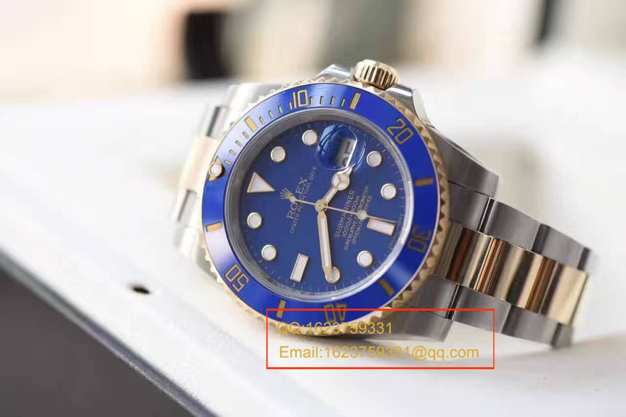   视频测评N厂V7版高劳力士潜航者型系列116613LB-97203包18K真金蓝水鬼王 / RCF143