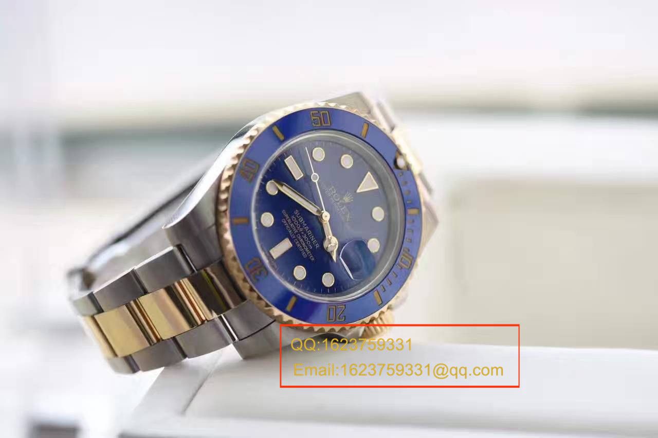   视频测评N厂V7版高劳力士潜航者型系列116613LB-97203包18K真金蓝水鬼王 / RCF143