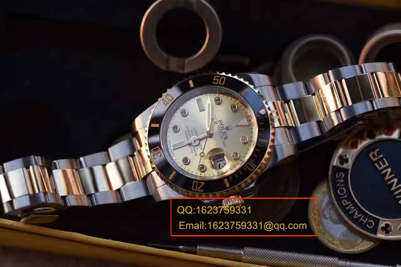   NOOB厂V7版  劳力士潜航者型系列116610LN金盘腕表《包真18K金版》 / RCF142