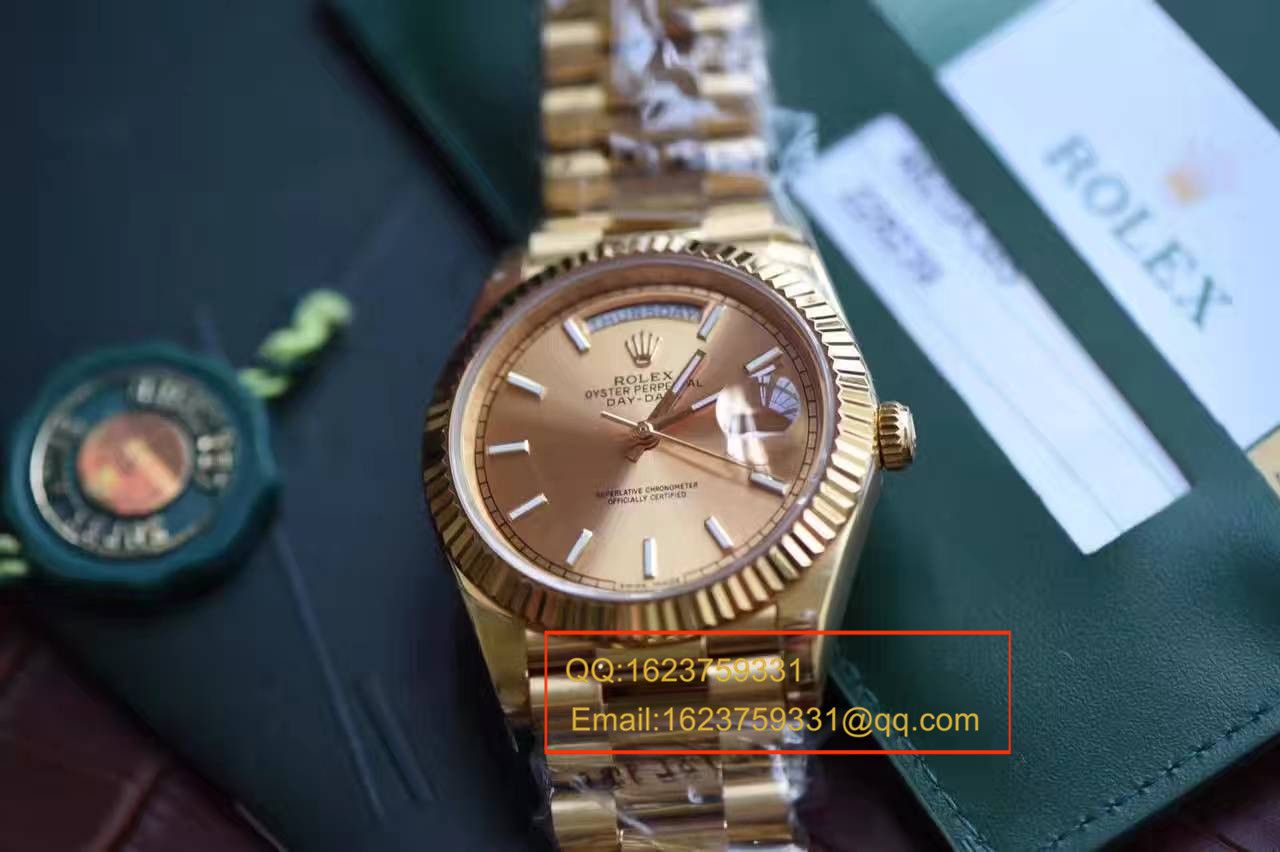   EW厂劳力士星期日历型系列228238香槟面表盘腕表 / RBA120