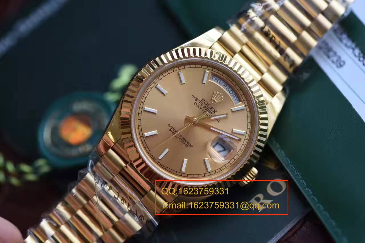   EW厂劳力士星期日历型系列228238香槟面表盘腕表 / RBA120