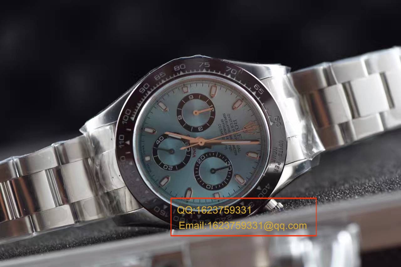   视频测评  劳力士宇宙计型迪通拿系列116506-78596冰蓝迪通拿腕表 / RBD012