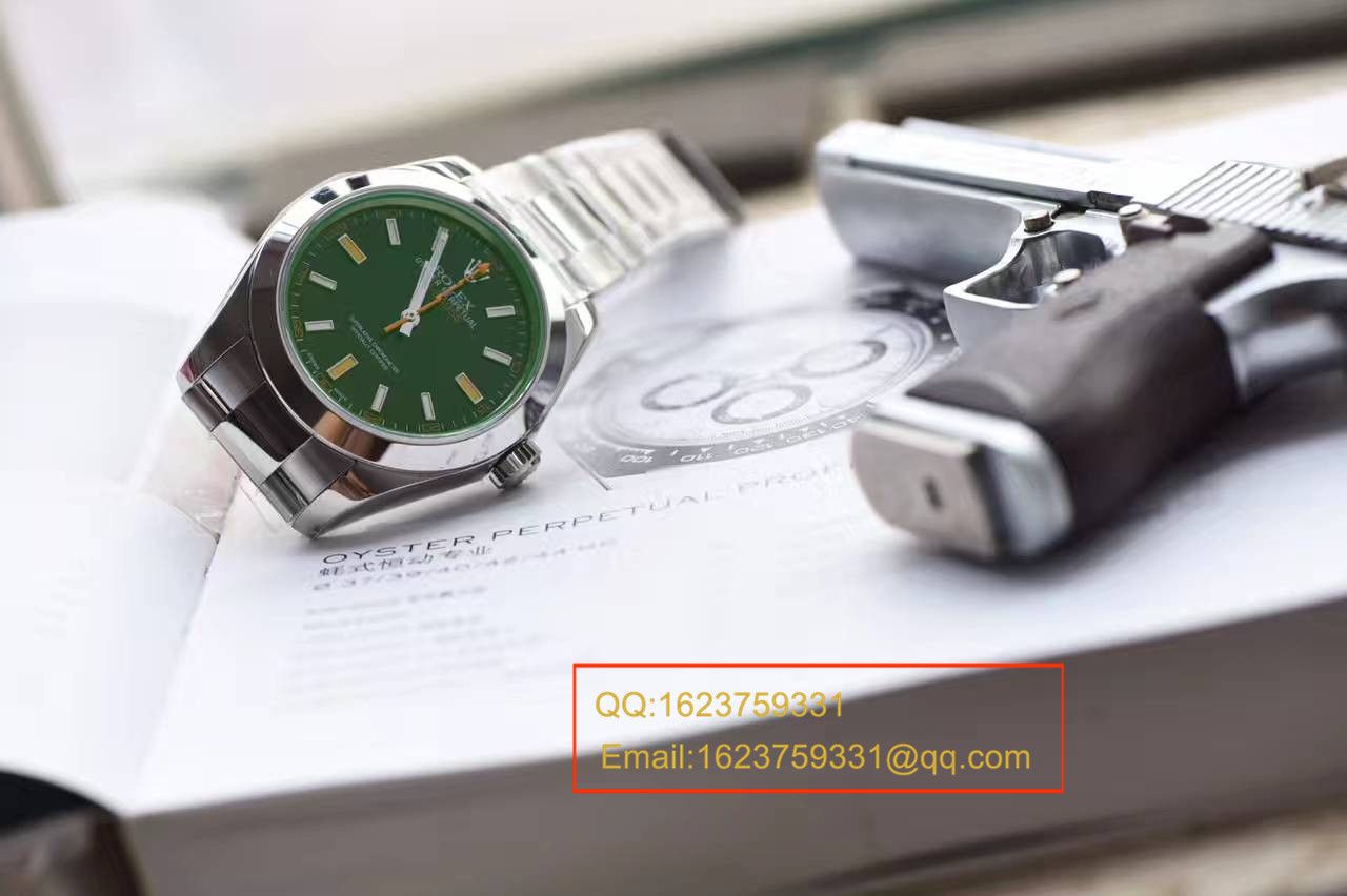  N厂高劳力士闪电闪电绿玻璃MILGAUSS 116400 最高版本 / RBA186