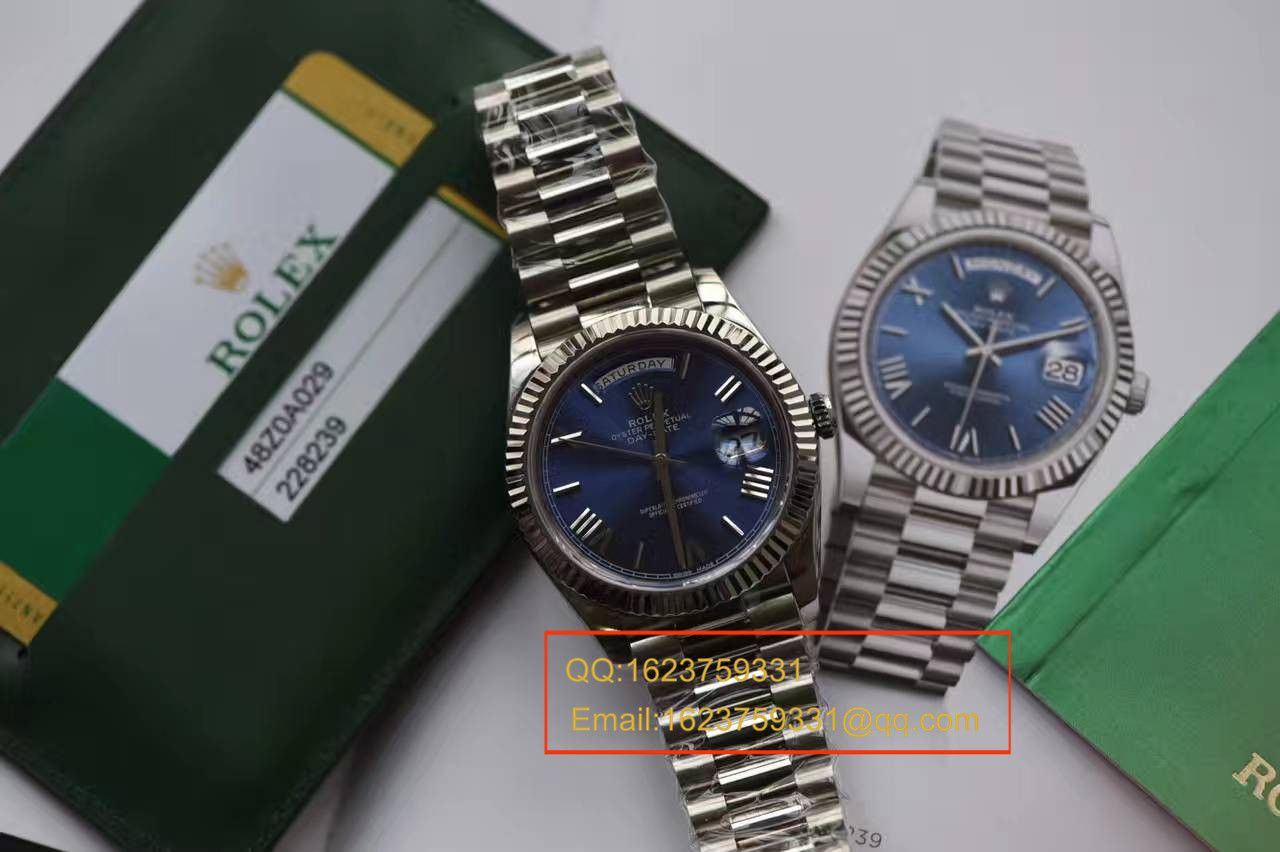   独家视频评测EW厂劳力士星期日历型系列228239蓝盘腕表 / RBA112A