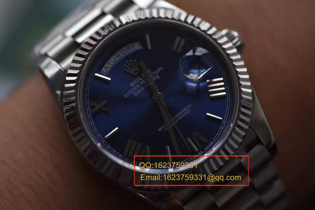   独家视频评测EW厂劳力士星期日历型系列228239蓝盘腕表 / RBA112A
