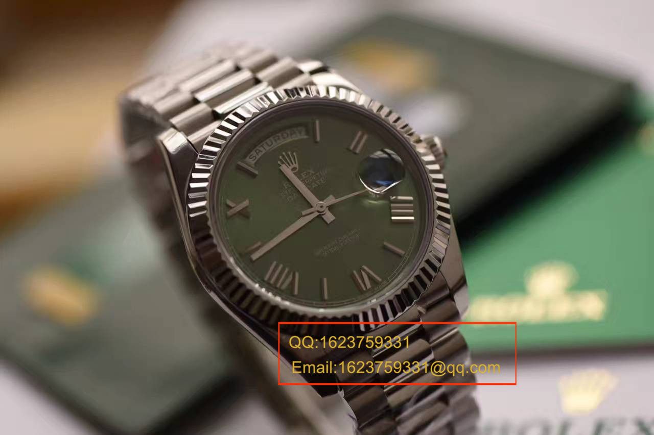   视频测评EW厂劳力士星期日历型系列228239绿盘腕表 / R111