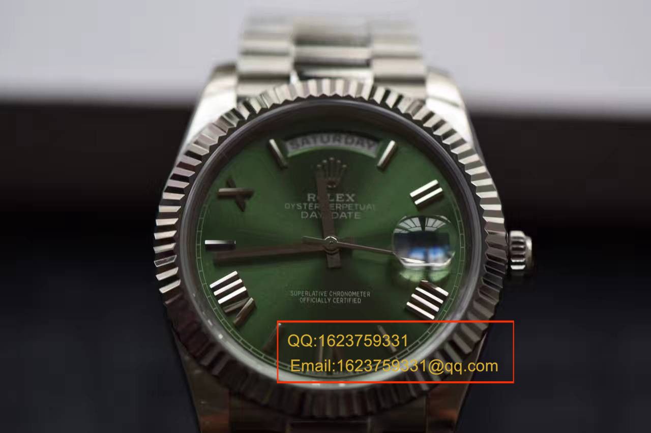   视频测评EW厂劳力士星期日历型系列228239绿盘腕表 / R111