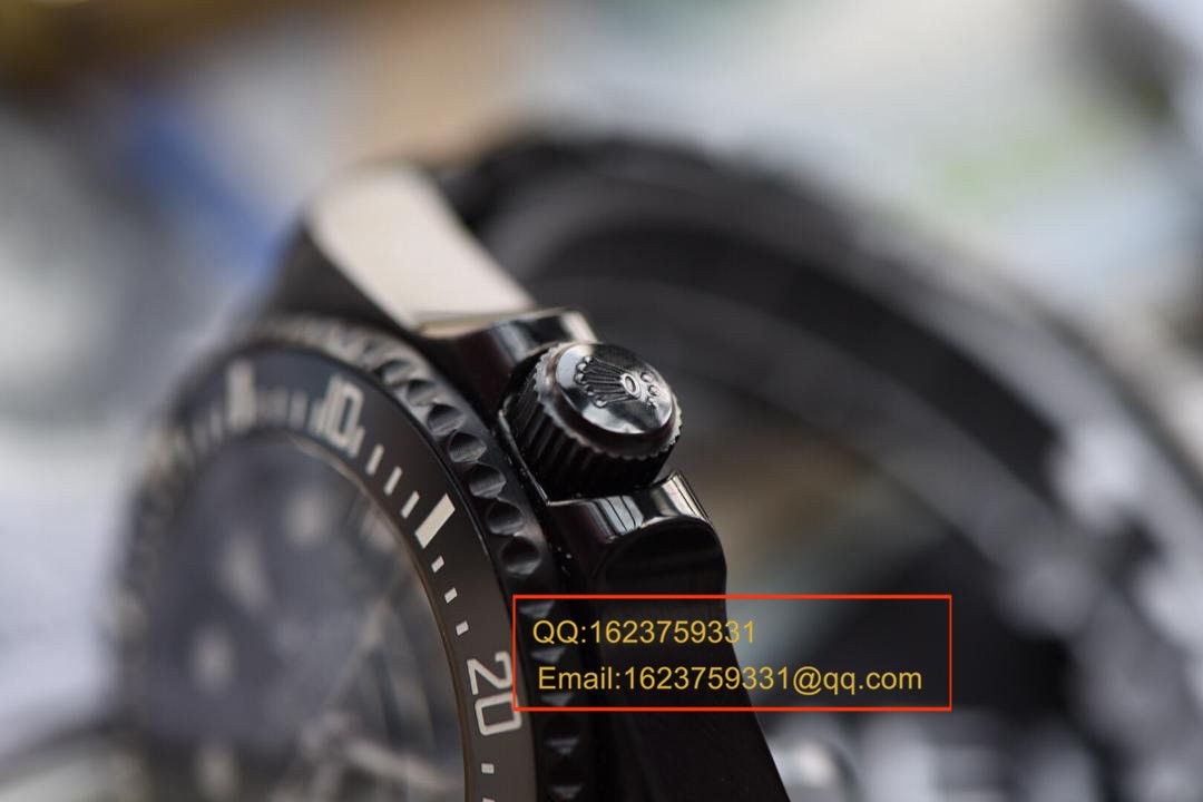   实拍图鉴赏  N厂劳力士黑鬼王、45MM直径、蓝宝石镜面、陶瓷表圈！N厂出品，必是精品！ / RAH104