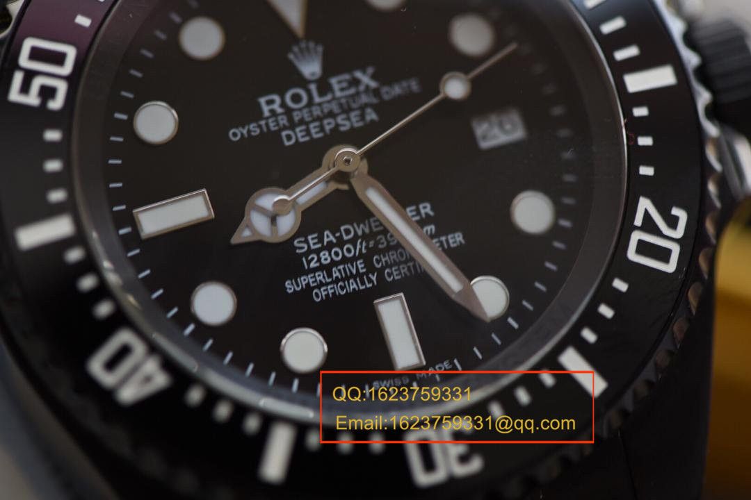   实拍图鉴赏  N厂劳力士黑鬼王、45MM直径、蓝宝石镜面、陶瓷表圈！N厂出品，必是精品！ / RAH104