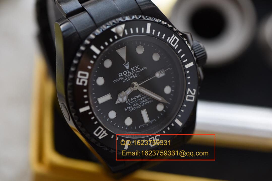   实拍图鉴赏  N厂劳力士黑鬼王、45MM直径、蓝宝石镜面、陶瓷表圈！N厂出品，必是精品！ / RAH104