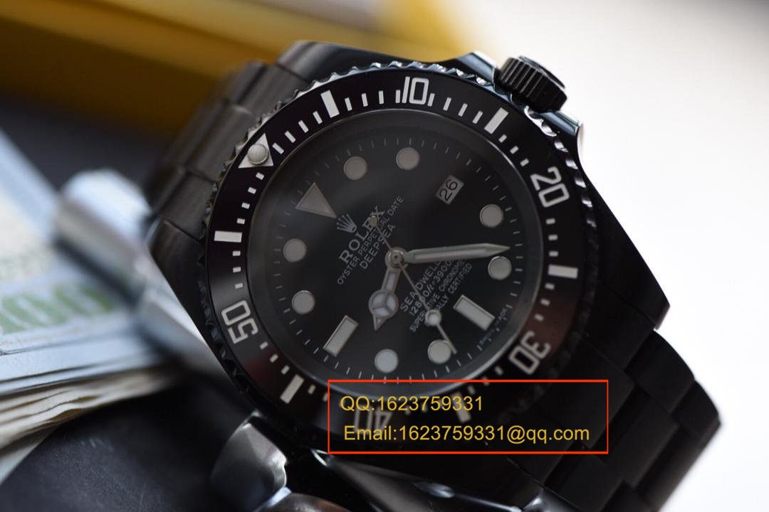   实拍图鉴赏  N厂劳力士黑鬼王、45MM直径、蓝宝石镜面、陶瓷表圈！N厂出品，必是精品！ / RAH104