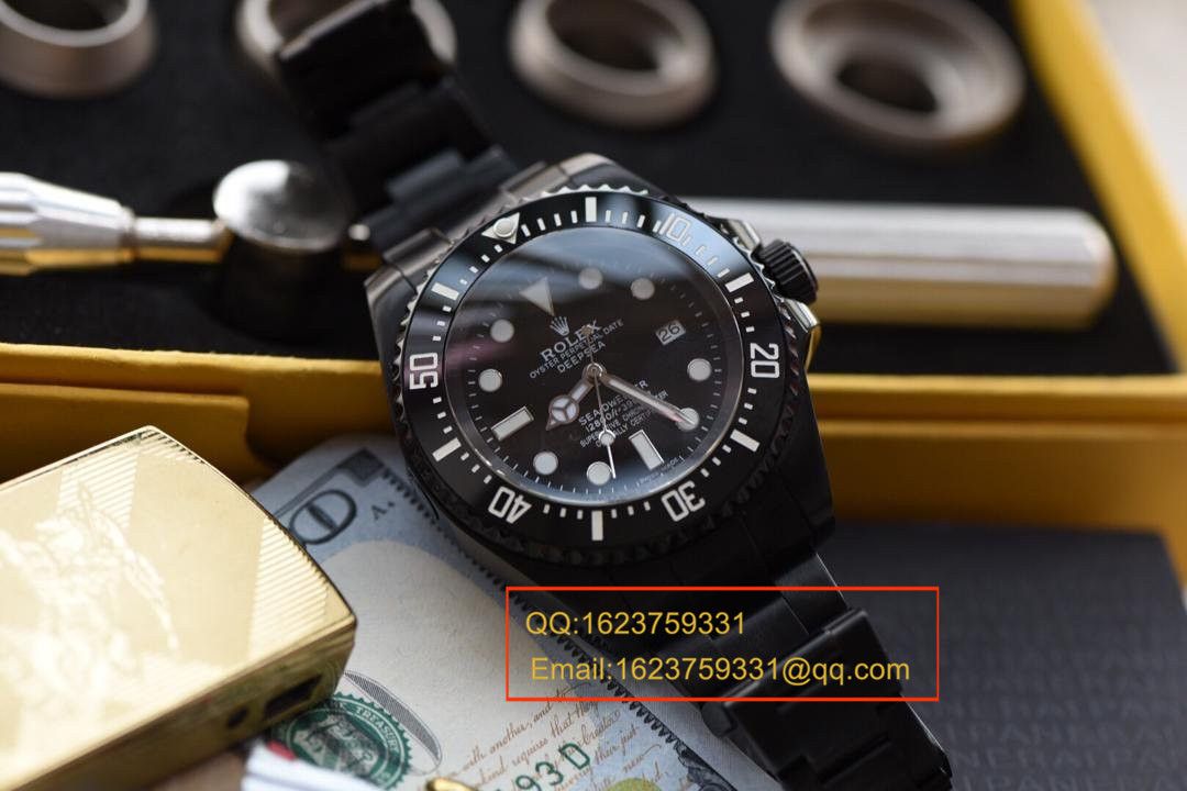   实拍图鉴赏  N厂劳力士黑鬼王、45MM直径、蓝宝石镜面、陶瓷表圈！N厂出品，必是精品！ / RAH104