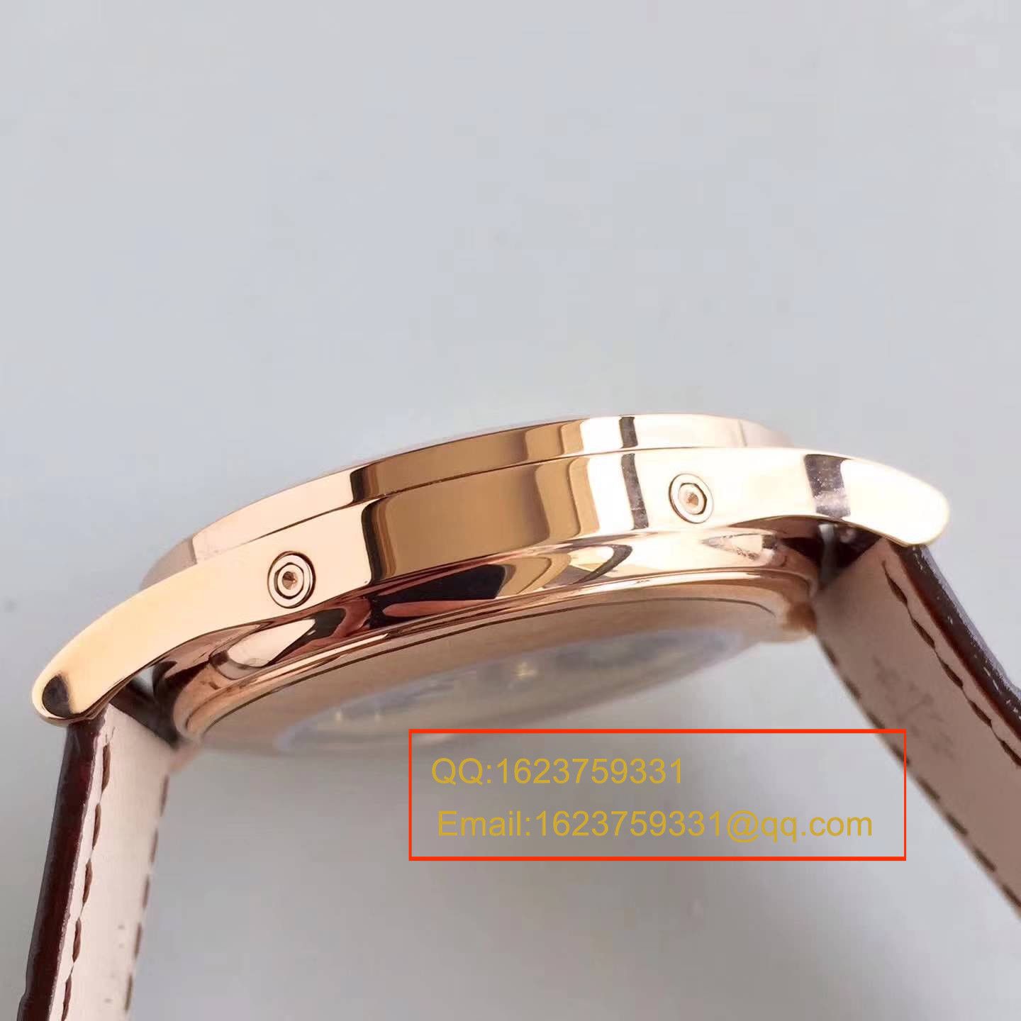   台湾厂腕表  百达翡丽复杂功能计时系列5396/1R-001 月相皮带款玫瑰金腕表 / BD209