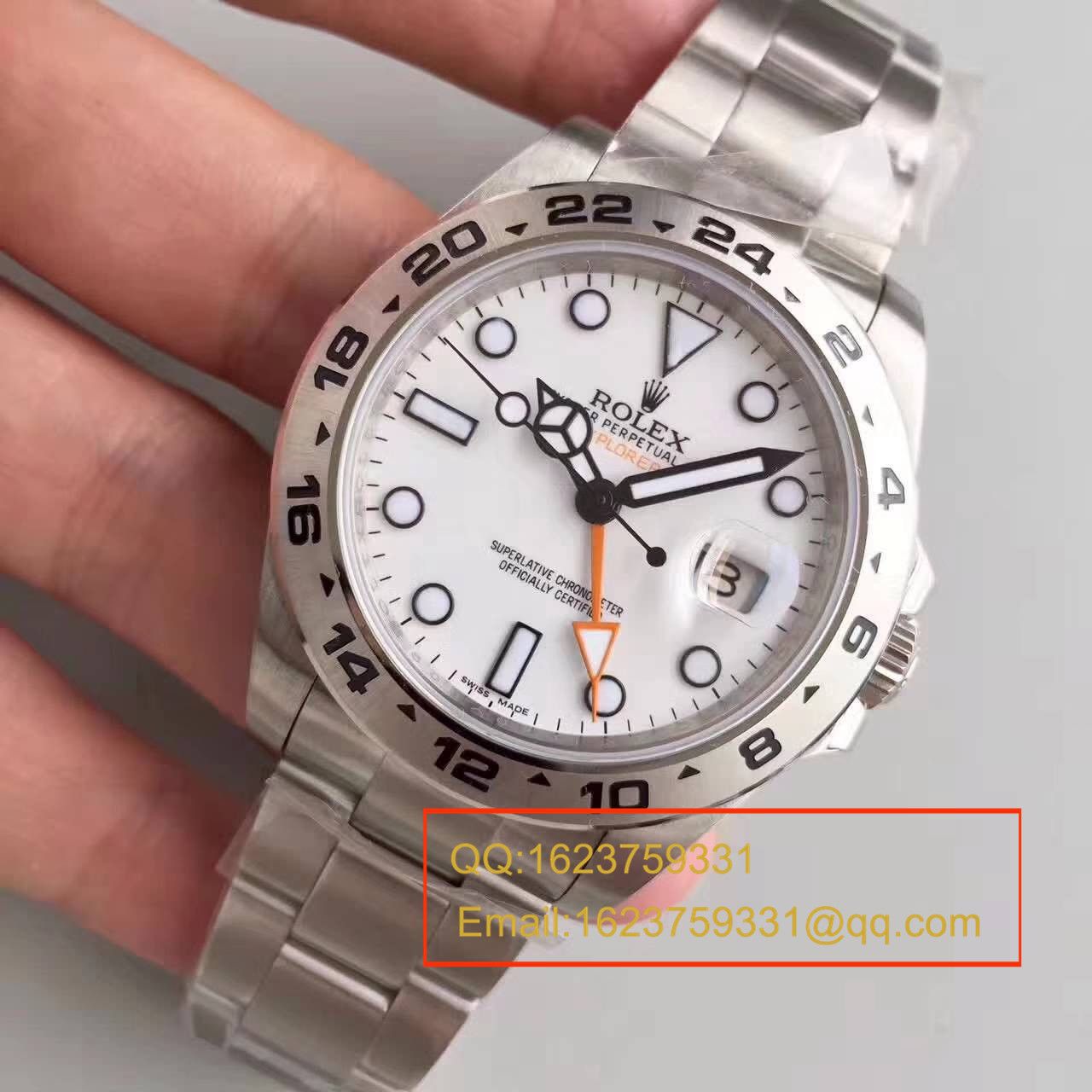   N厂V7版  劳力士探险家型二代EXP2系列216570-77210 白盘机械腕表 / RBG051