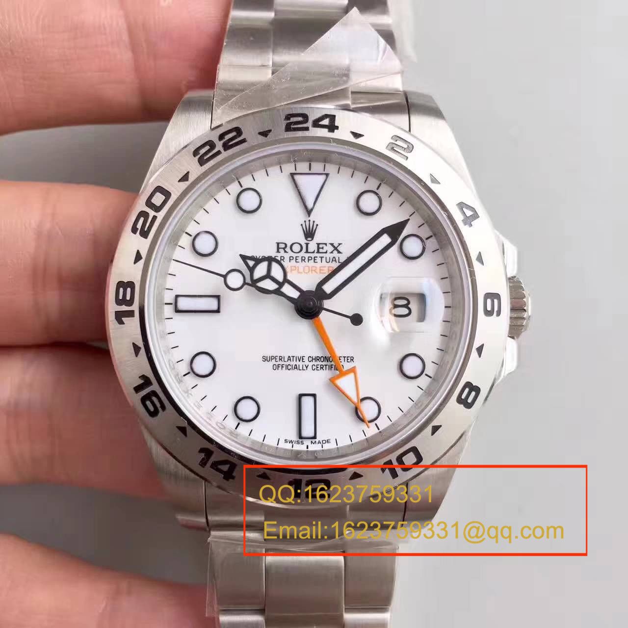   N厂V7版  劳力士探险家型二代EXP2系列216570-77210 白盘机械腕表 / RBG051