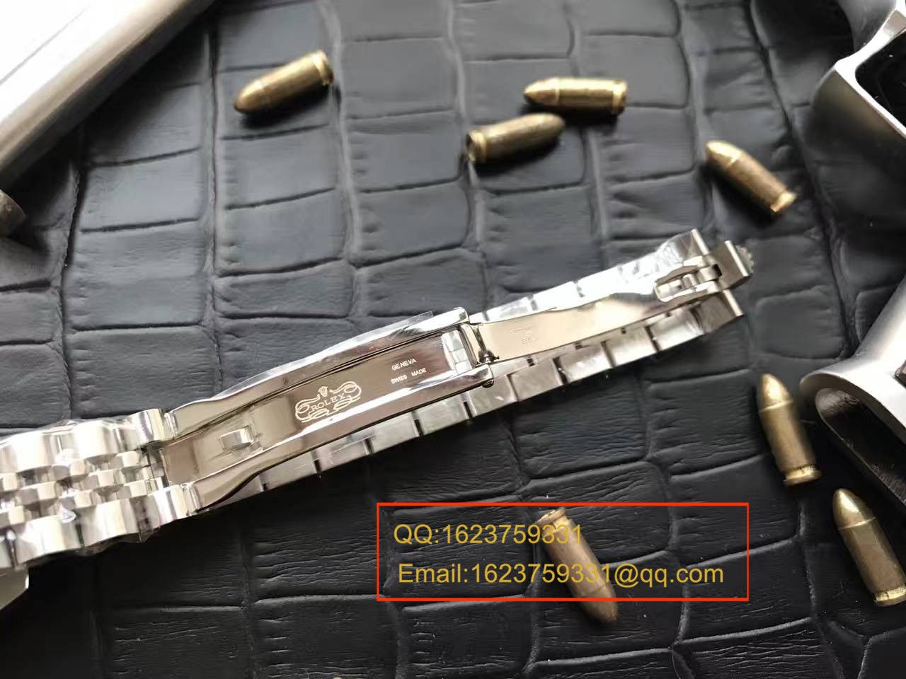   台湾厂劳力士女装日志型系列179174黑盘镶钻女士腕表 / RB0170