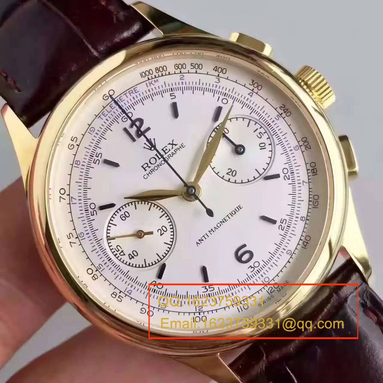   台湾厂劳力士复古款多功能手动计时腕表 / R134