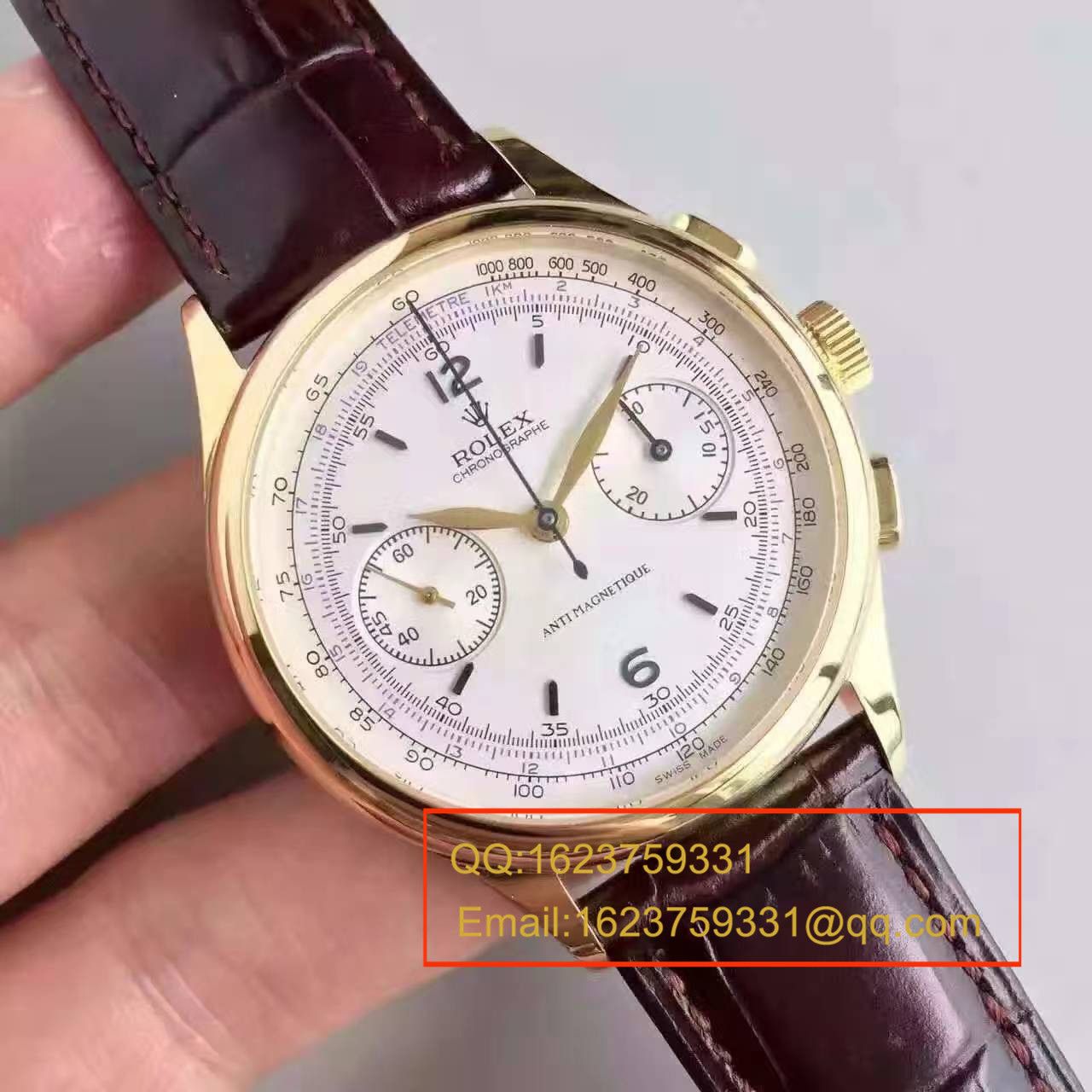   台湾厂劳力士复古款多功能手动计时腕表 / R134